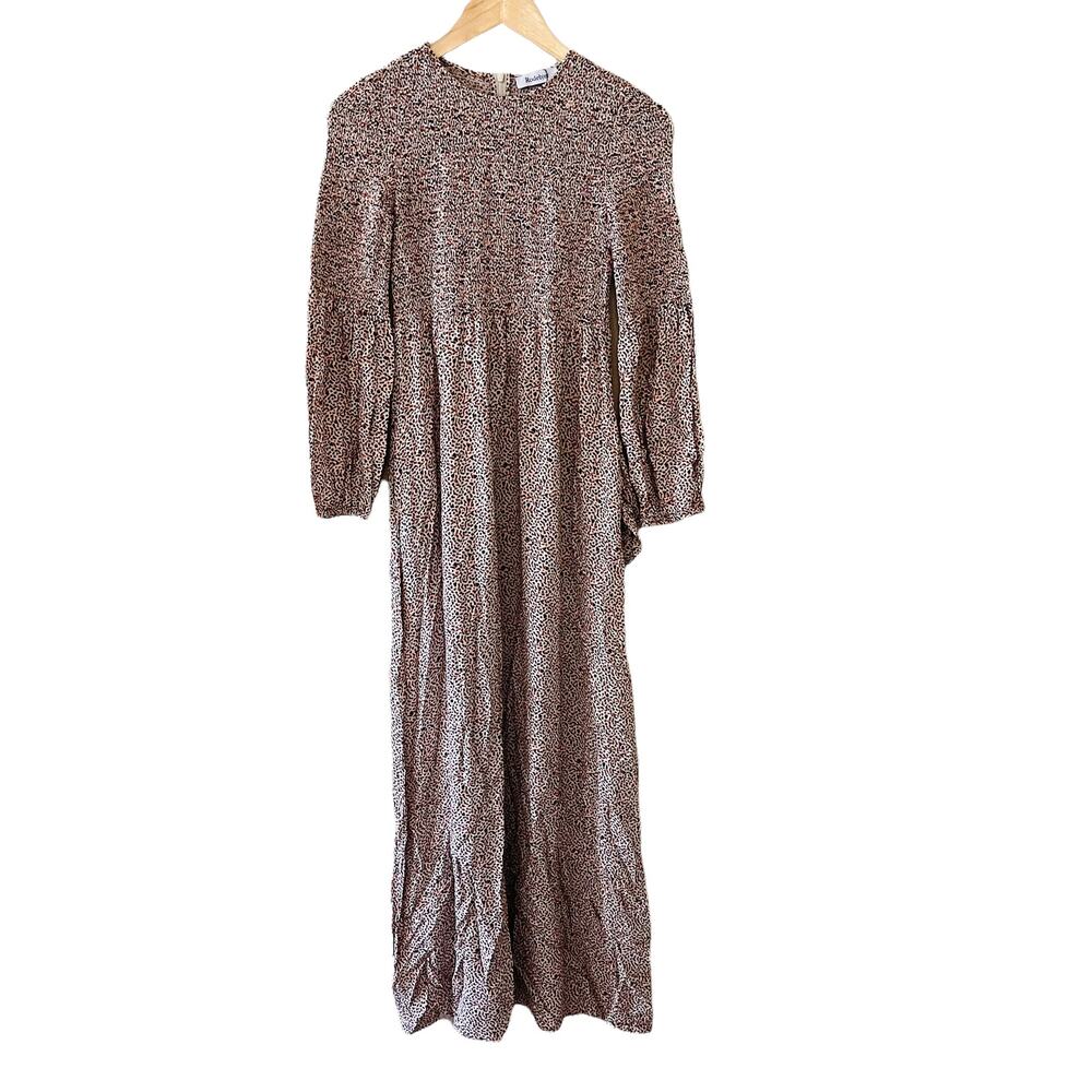 Rodebjer Dress Sandy Dessert Ecru Smocked Long Sleeves Maxi Size XS NEW - Picture 2 of 14